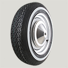 Blockley Radial 125SR12 White Wall - Fiat 500